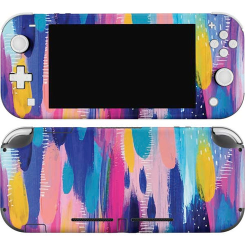 Pink Sparkle Brush Stroke by Etta Vee Nintendo Skins